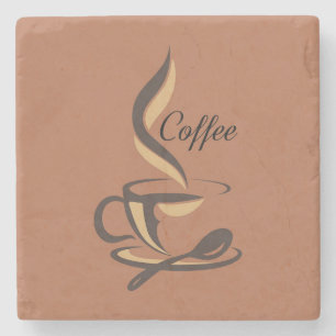 Sehr Cool und Süßer Kaffee oder Java Steinuntersetzer
