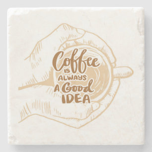 Sehr cool und süßer Kaffee oder Java Steinuntersetzer