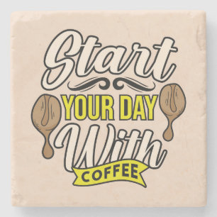 Sehr cool und süßer Kaffee oder Java Steinuntersetzer