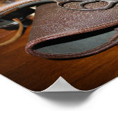 Sehr coole antike Nagant-Revolver-Fotografie Poster (Ecke)