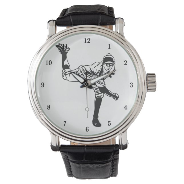 Sehr Coole Baseball-Armbanduhr Armbanduhr (Vorderseite)