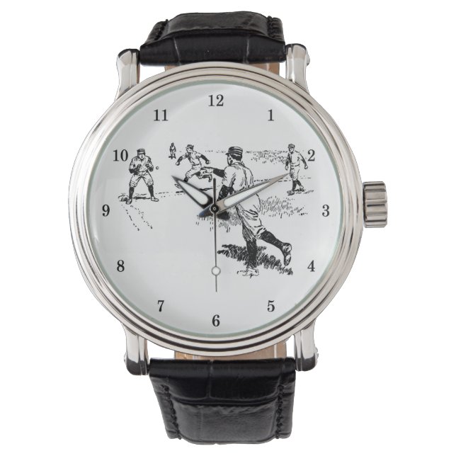 Sehr Coole Baseball-Armbanduhr Armbanduhr (Vorderseite)