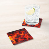 Sehr Coole Brennkohlen Rechteckiger Pappuntersetzer (Vor Ort)