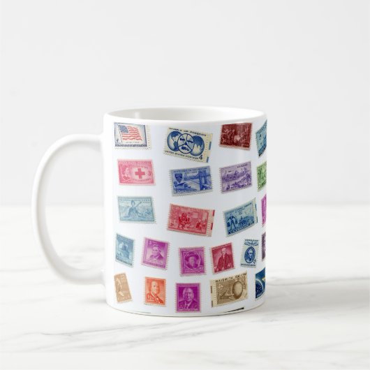 Sehr Coole Briefmarke, Kaffeepflanzung Tasse (Links)