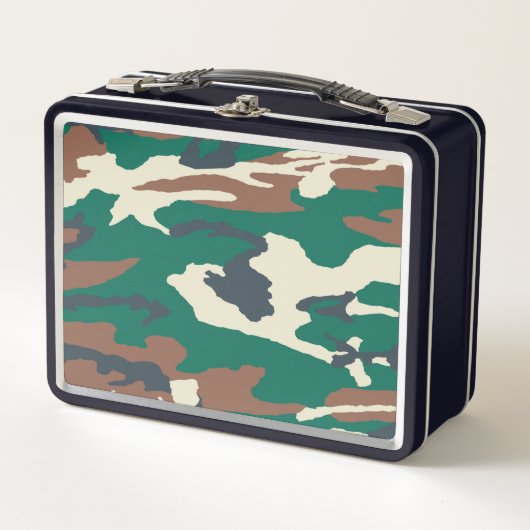 Sehr Coole Camouflage Metal Lunch Box (Vorderseite)
