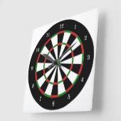 Sehr Coole Dart Board Wall Clock Quadratische Wanduhr (Winkel)