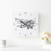 Sehr Coole Dreifaltigkeitsmauer Quadratische Wanduhr (Zuhause)