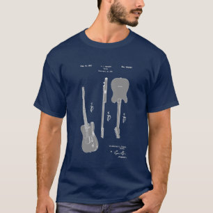 Sehr coole elektrische Gitarren-Patent T-Shirt