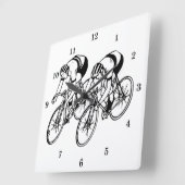 Sehr Coole Fahrradhalle Quadratische Wanduhr (Winkel)