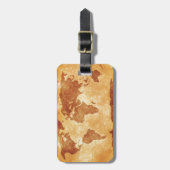 Sehr coole Karte der Welt Gepäckanhänger (Vorderseite vertikal)