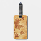 Sehr coole Karte der Welt Gepäckanhänger (Rückseite vertikal)