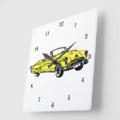 Sehr Coole klassische Kfz-Wall-Uhr Quadratische Wanduhr (Winkel)