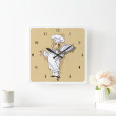 Sehr Coole Koch-Uhr Quadratische Wanduhr (Zuhause)