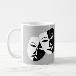 Sehr Coole Masken für Comedy und Tragedy Theater Kaffeetasse