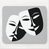 Sehr Coole Masken für Comedy und Tragedy Theater Mousepad (Vorne)