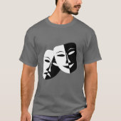 Sehr Coole Masken für Comedy und Tragedy Theater T-Shirt (Vorderseite)