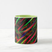 SEHR COOLE, mehrfarbige, gekrümmte Linien Tasse (Zentrum)