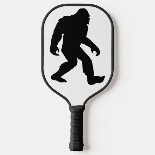 Sehr Coole Sasquatch Bigfoot Silhouette Pickleball Schläger (Rückseite)