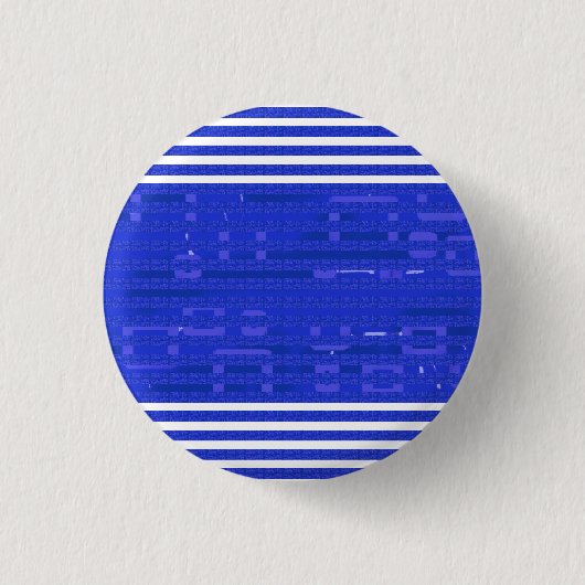 Sehr Coole Streifen mit blauer Geometrie Button (Vorderseite)