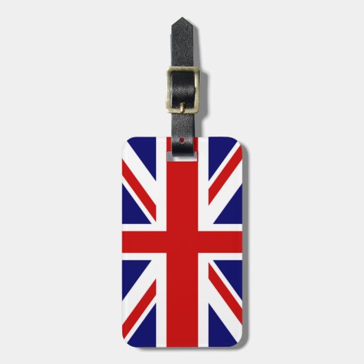 Sehr Coole U k Flag Union Jack Gepäckanhänger (Vorderseite vertikal)