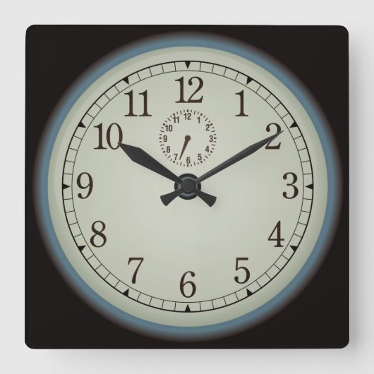 Sehr Coole Uhr an der alten Wand (Vorderseite)