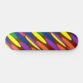 Sehr Coole und farbenfrohe Formen Skateboard (Horizontal)