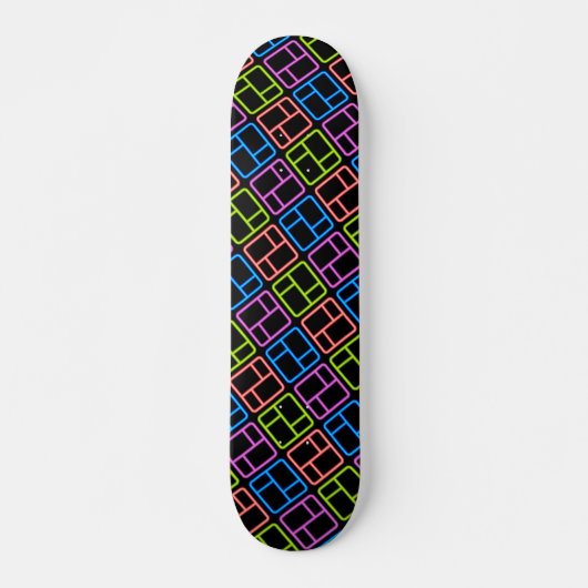Sehr Coole und farbenfrohe Formen Skateboard (Vorne)