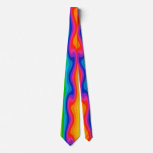 Sehr Coole und farbenfrohe Regenbogenschwenke Krawatte