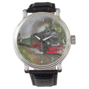 Sehr Coole Vintage Dampflokomotive Motor Armbanduhr