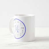 Sehr Coole Watt-, Volt-, Amps- und Ohm-Formel Kaffeetasse (Vorderseite Links)