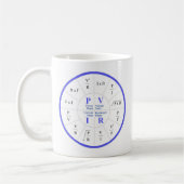 Sehr Coole Watt-, Volt-, Amps- und Ohm-Formel Kaffeetasse (Links)