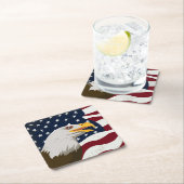 Sehr Cooler Adler & USA Flag Untersetzer Set (Vor Ort)