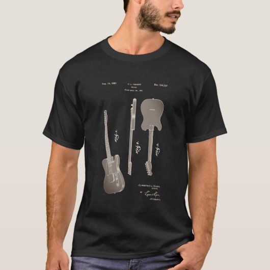 Sehr Cooler elektrischer GitarrenpatentT - Shirt (Vorderseite)