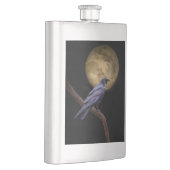 Sehr Cooler, gotischer Raven- und Mondkolben Flachmann (Rechts)