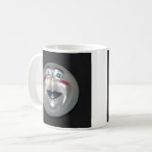 Sehr Cooler Mann auf dem Mond Abbildung Kaffee-Cup Kaffeetasse (Vorderseite Links)