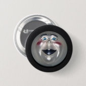 Sehr Cooler Mann auf dem Mond Button (Vorne & Hinten)
