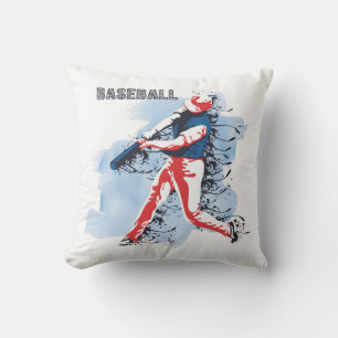 Sehr Cooler und farbenfroher Baseball-Player Kissen