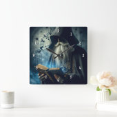 Sehr Cooler und geheimnisvoller Zeitassistent Quadratische Wanduhr (Zuhause)