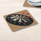 Sehr Cooles 3D Dart Board Untersetzer Set (angewinkelt)
