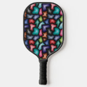 Sehr Cooles, abstraktes Design Pickleball Schläger (Rückseite)