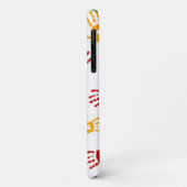 Sehr Cooles Abstraktes Herz in Palm iPhone Case (Hinten/Links)