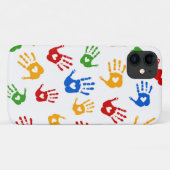 Sehr Cooles Abstraktes Herz in Palm iPhone Case (Rückseite (Horizontal))