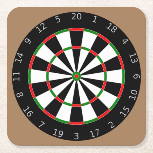 Sehr Cooles Dart Board Untersetzer Set (Vorderseite)