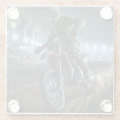 Sehr Cooles digitales Rendering bei MotoCross Glasuntersetzer (Rückseite)
