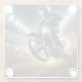 Sehr Cooles digitales Rendering bei MotoCross Glasuntersetzer (Rückseite)