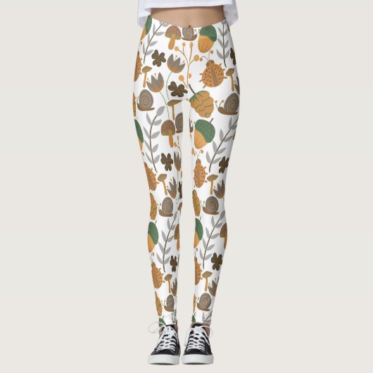 Sehr Cooles Federmuster Leggings (Vorderseite)