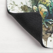 Sehr Cooles halbAbstraktes Froschgemälde Mousepad (Ecke)