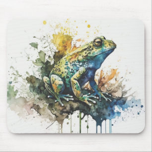 Sehr Cooles halbAbstraktes Froschgemälde Mousepad
