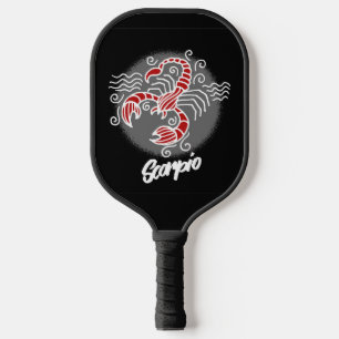 Sehr Cooles Horoskop Symbol Scorpio Pickleball Schläger