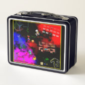Sehr Cooles klassisches Arcade Metal Lunch Box (Rückseite)